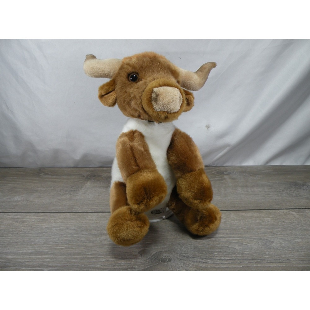 Ganz The Heritage Collection Longhorn Bull Stuffed Animal Plush Toy 10" Brown